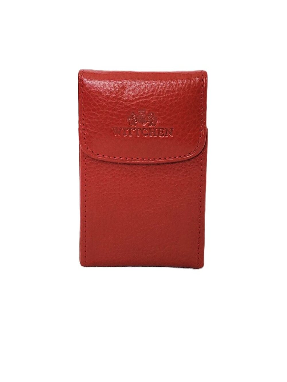 Wittchen Italy Collection Red Leather Business Card Holder or Wallet Vtg